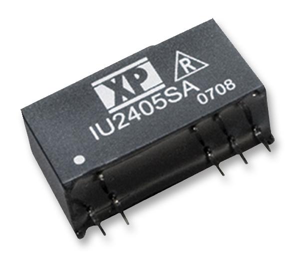 XP POWER IU2415SA Isolated Through Hole DC/DC Converter, Regulated, ITE, 2:1, 2 W, 1 Output, 15 V, 133 mA