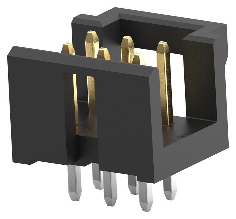 TE CONNECTIVITY 2MM-HSP-D04-VT-02-H-TB Pin Header, Board-to-Board, Wire-to-Board, 2 mm, 2 Rows, 8 Contacts, Through Hole Straight