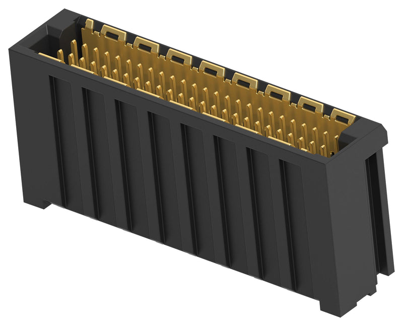 ERNI - TE CONNECTIVITY 354185-E Mezzanine Connector, Plug, 1 mm, 2 Rows, 50 Contacts, Surface Mount Straight, Copper Alloy