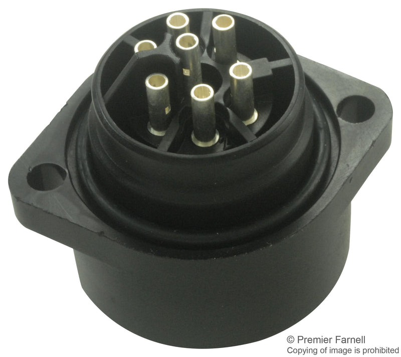 Hirschmann CA 6 GD CA GD Circular Connector Series Panel Mount Receptacle Contacts Solder Socket Threaded