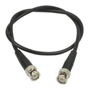 L-COM CC58C-2 CC58C-2 RF / Coaxial Cable Assembly BNC Plug to RG58C 50 ohm 2 ft 610 mm Black New