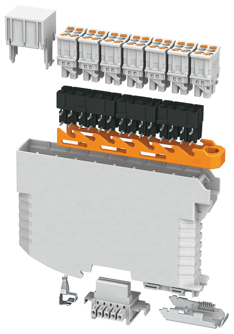 PHOENIX CONTACT 2202527 Plastic Enclosure, DIN Rail, DIN Rail, Nylon, 113 mm, 18.8 mm, 77 mm, IP20 GTIN UPC EAN: 4055626141770 ME-IO 18,8 DEV-KIT KMGY