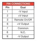 XP POWER IM2405S Isolated Through Hole DC/DC Converter, Regulated, ITE, 4:1, 2 W, 2 Output, 5 V, 200 mA