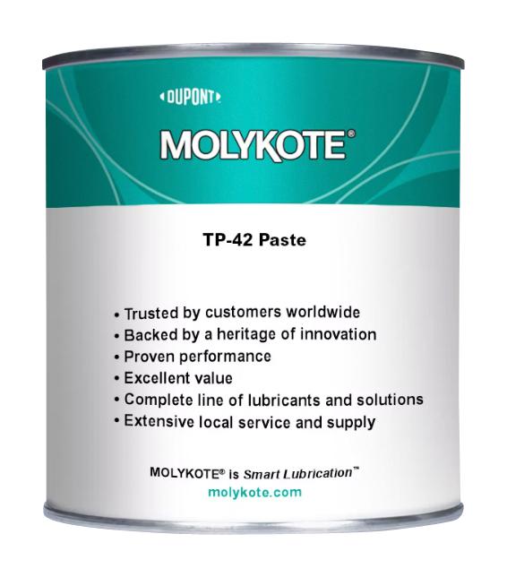 MOLYKOTE MOLYKOTE TP-42, 500G Anti-Seize Paste, NLGI Grade 2, Mineral Oil Based, Cartridge, 500g