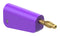 Staubli 64.1045-26 64.1045-26 Banana Test Connector 30 VAC Plug Cable Mount 32 A 60 VDC Gold Plated Contacts Violet