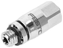 FESTO 1857681 Quick Connector, M5, 12 bar, 4 mm Outer Dia Tube, Stainless Steel NPCK-C-D-M5-K4 fitting