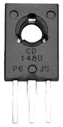 Multicomp PRO CD148D CD148D Bipolar (BJT) Single Transistor NPN 450 V 2 A 50 W TO-126 Through Hole New