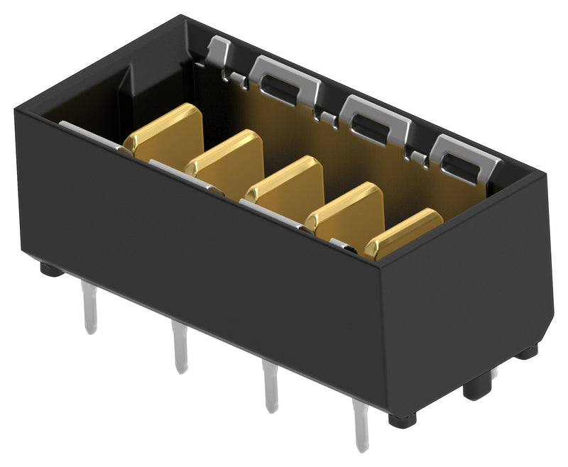 ERNI - TE CONNECTIVITY 214916-E Mezzanine Connector, Plug, 2 mm, 1 Rows, 5 Contacts, Surface Mount, Through Hole Mount