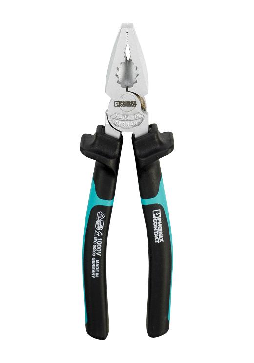 PHOENIX CONTACT 1212202 Combination Plier, VDE, Cross Notched Grip, 180 mm Overall Length, UNIFOX Series GTIN UPC EAN: 4046356454186 UNIFOX-C VDE