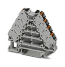 Phoenix Contact PTRV 4-PV /BK PTRV /BK DIN Rail Mount Terminal Block Potential Distributor 16 Ways 26 AWG 14 1.5 mm&Acirc;&sup2; Push In