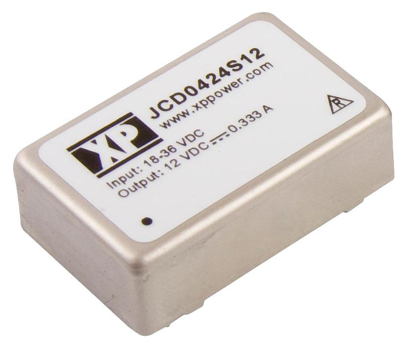 XP POWER JCD0412S09 Isolated Through Hole DC/DC Converter, 2:1 Input, ITE, 2:1, 4 W, 1 Output, 9 V, 444 mA