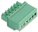 Phoenix Contact MCVW 15/6-ST-35 MCVW 15/6-ST-35 Pluggable Terminal Block 3.5 mm 6 Ways 28AWG to 16AWG 1.5 mm&Acirc;&sup2; Screw 8 A