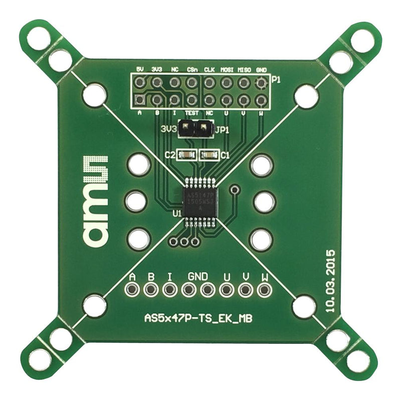 AMS OSRAM GROUP AS5X47P-TS_EK_MB Motor Board, AS5X47P, Magnetic Position Sensor