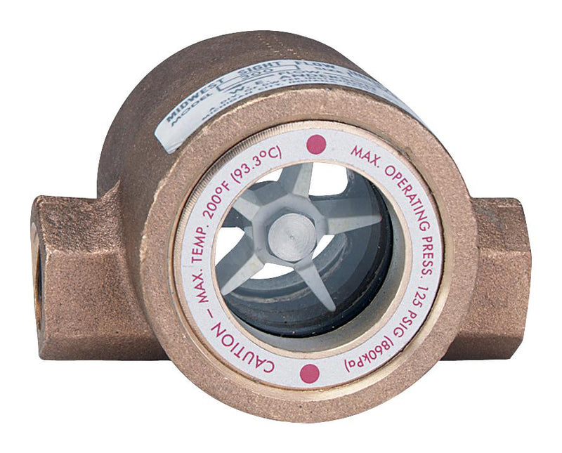 DWYER SFI-100-1-1/2. FLOW INDICATOR, 125PSI, 1-1/2"