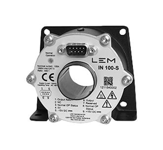 LEM IN 100-S Current Sensor, -100A to 100A, 14.25 V to 15.75 V, IN Series