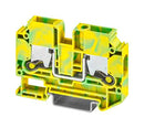 PHOENIX CONTACT 1329550 DIN Rail Mount Terminal Block, 2 Ways, 14 AWG, 6 AWG, 10 mm&sup2;, Push-X