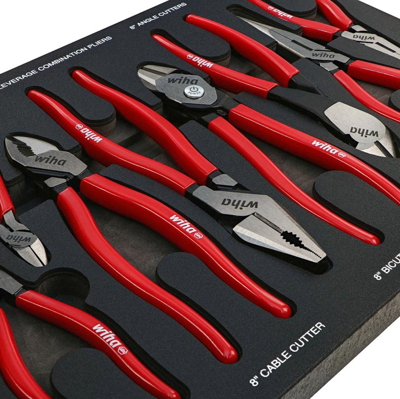 WIHA 34682 PLIERS AND CUTTERS TRAY SET, 8PCS