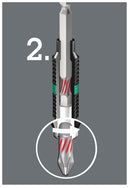 WERA 05056724001 Hex Driver Bit, Pozidriv, PZ3 Bit, 25 mm Overall GTIN UPC EAN: 4013288034502