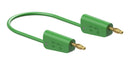 Staubli 64.1037-10025 64.1037-10025 Banana Test Lead 30 VAC 4mm Stackable Plug 39.37 " 1 m Green