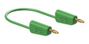 Staubli 64.1033-10025 64.1033-10025 Banana Test Lead 30 VAC 4mm Stackable Plug 39.37 " 1 m Green