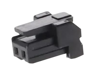 MOLEX 505570-0201 Connector Housing, Black, Micro-Lock Plus 505570 Series, Receptacle, 2 Ways, 2 mm