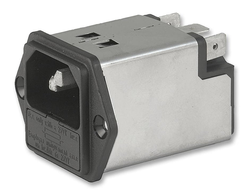 Schurter 5200-0643-1 5200-0643-1 Filtered IEC Power Entry Module C14 General Purpose 6 A 250 VAC 1-Pole Fuse Holder