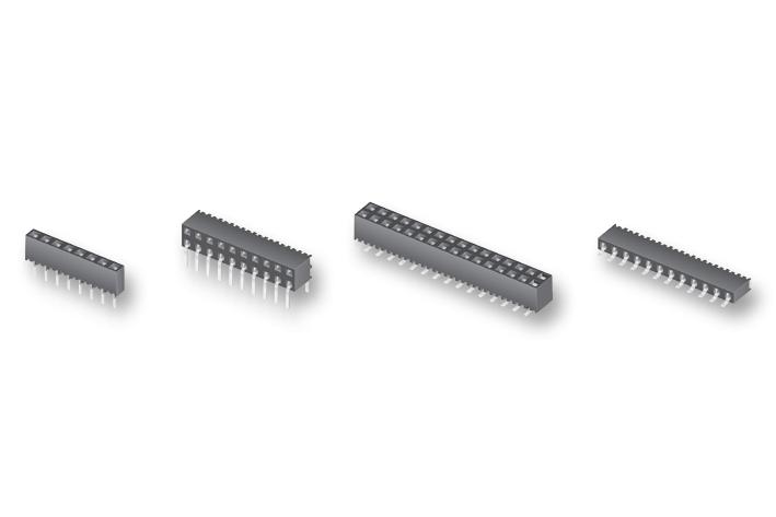 Samtec MMS-111-01-L-SV MMS-111-01-L-SV PCB Receptacle Board-to-Board Wire-to-Board 2 mm 1 Rows 11 Contacts Through Hole Mount