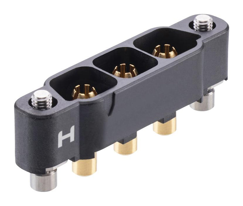 HARWIN KA1-MV20305M2 Rectangular Power Connector, 3 Contacts, Kona KA1 Series, PCB Mount, Through Hole Straight