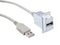 L-COM ECF504-36AAS USB Cable, Bulkhead Adapter, Type A Plug to Type A Receptacle, 914.4 mm, 36 ", USB 2.0, Light Grey