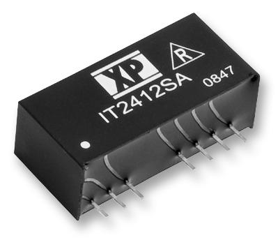 XP POWER IT2415S Isolated Through Hole DC/DC Converter, Regulated, ITE, 4:1, 3 W, 2 Output, 15 V, 100 mA