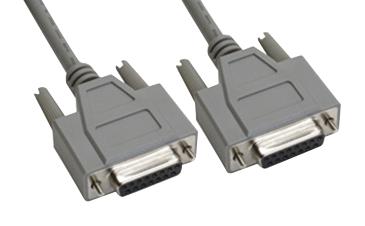 Amphenol Cables ON Demand CS-DSDMDB15FF-005 CS-DSDMDB15FF-005 Computer Cable D Subminiature Socket 15 Way 5 ft 1.52 m Grey New