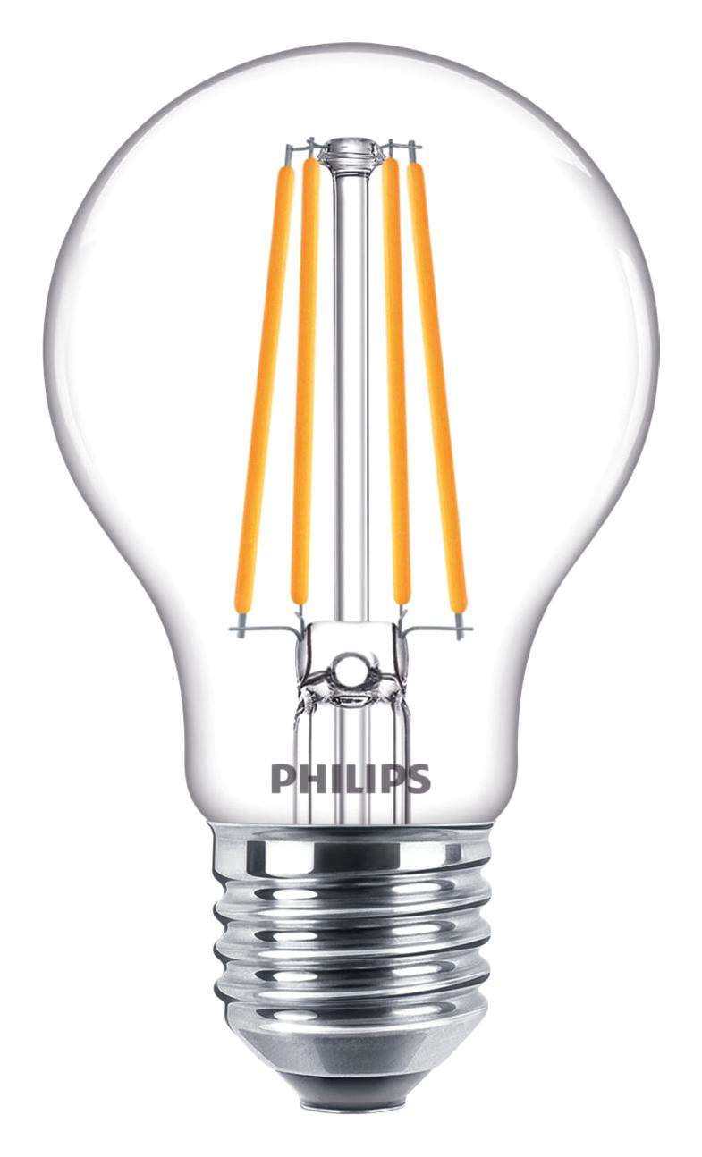 PHILIPS LIGHTING 9.29002E+11 LED Light Bulb, Clear GLS, E27 / ES, Warm White, 2700 K, Non-Dimmable GTIN UPC EAN: 8719514347120