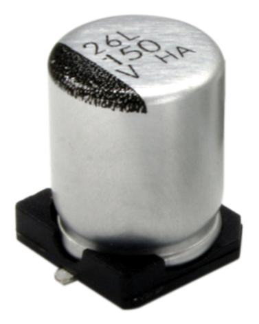 CHEMI-CON HHXA500ARA101MJA0G. POLYMER ALUMINUM ELECTORLYTIC CAPACITOR, 100UF, 50V, 20%, SMD