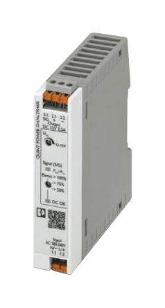 PHOENIX CONTACT 2904605 AC/DC DIN Rail Power Supply (PSU), 110 to 250VDC, 1 Output, 30 W, 12 VDC, 2.5 A