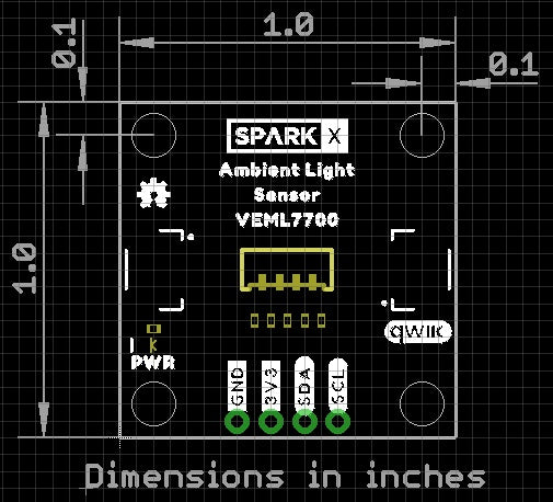 SparkFun Ambient Light Sensor - VEML7700 (Qwiic)