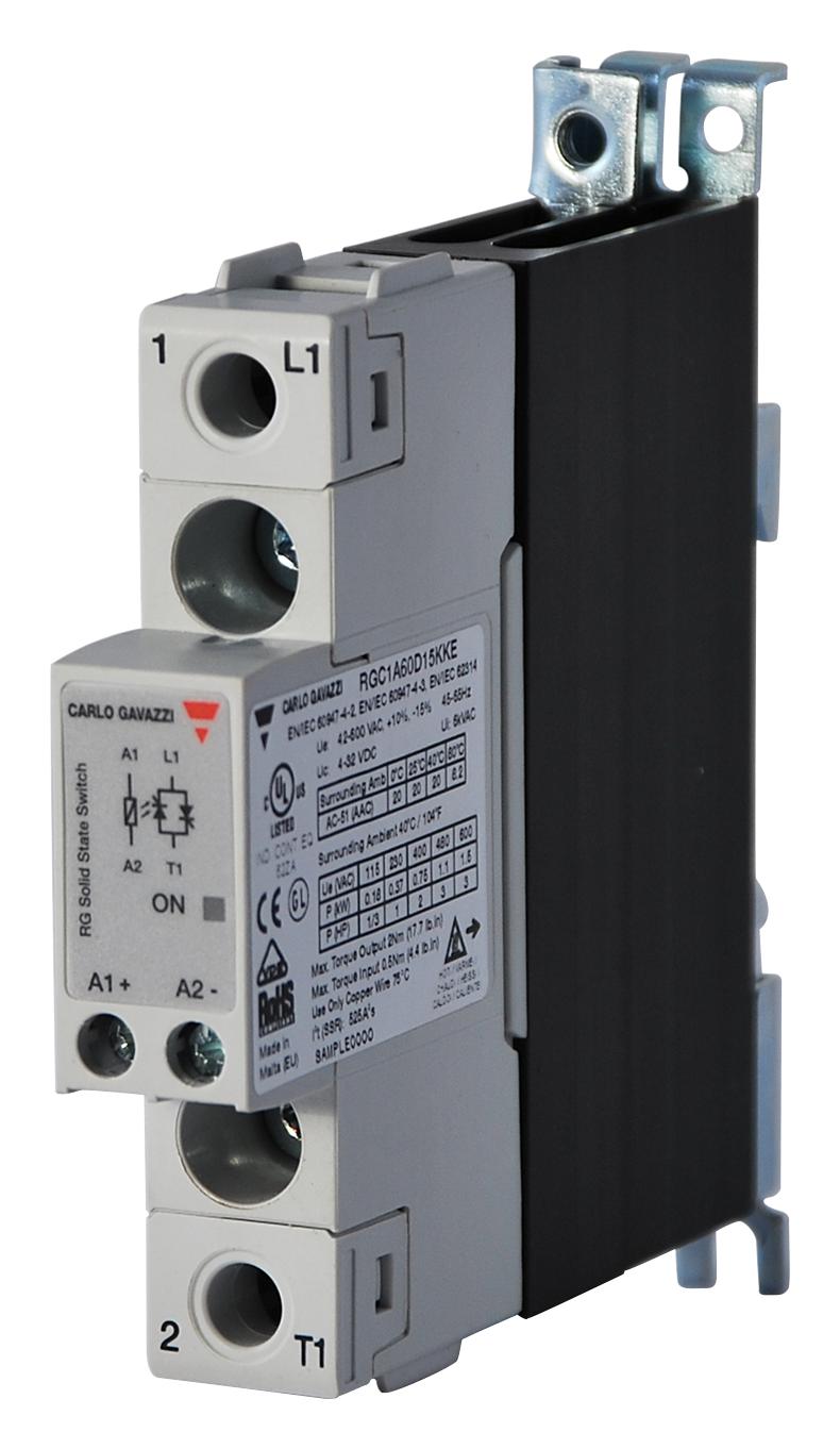 CARLO GAVAZZI RGH1A60D15KKE SOLID STATE CONTACTOR, 23A, 4 TO 32VDC