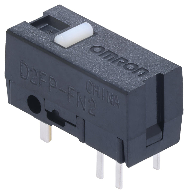 OMRON ELECTRONIC COMPONENTS D2FP-FN2 MICROSWITCH, SPST-NO, 0.02A, 30VDC, TH