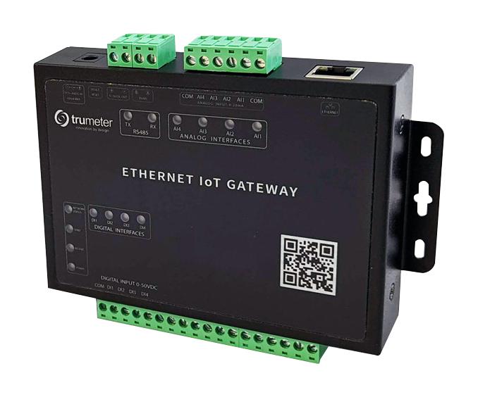 Trumeter IOT-GATEWAY-ETH. IOT-GATEWAY-ETH. Gateway 8 Port 10Mbps/100Mbps RJ45 x Wall Mount New