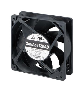 SANYO DENKI 9AD1601P5HT03 AC Axial Fan, 240V, Square, 160 mm, 51 mm, 290 CFM