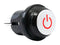 E-SWITCH PB66EE2CR6P31 Industrial Pushbutton Switch, w/Power Symbol, PB66 Series, 0.984 ", DPDT, Off-On, Round, Natural