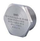 Hummel 1.875.2000.50 1.875.2000.50 Blanking Plug IP68 IP69K Brass M20 x 1.5 V-Ms-Ex-d