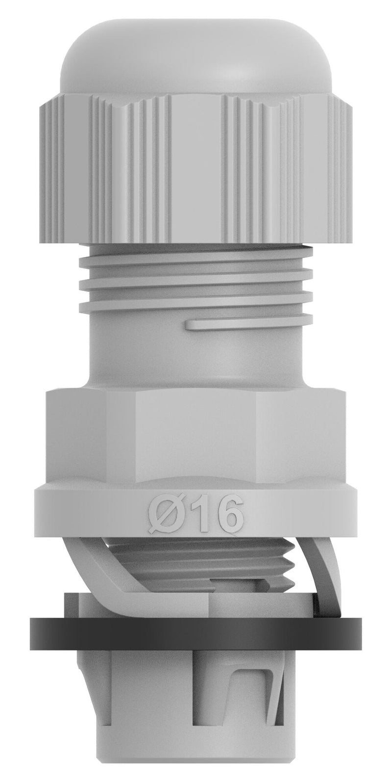 ENTRELEC - TE CONNECTIVITY 1SNG622001R0000 Cable Gland, 3 mm, 10 mm, Nylon 6 (Polyamide 6), Light Grey