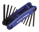 Klein Tools 70573 70573 Hex Key Set Folding Grip It Series Inch/Metric 112.7 mm Handle Blue 12 Piece