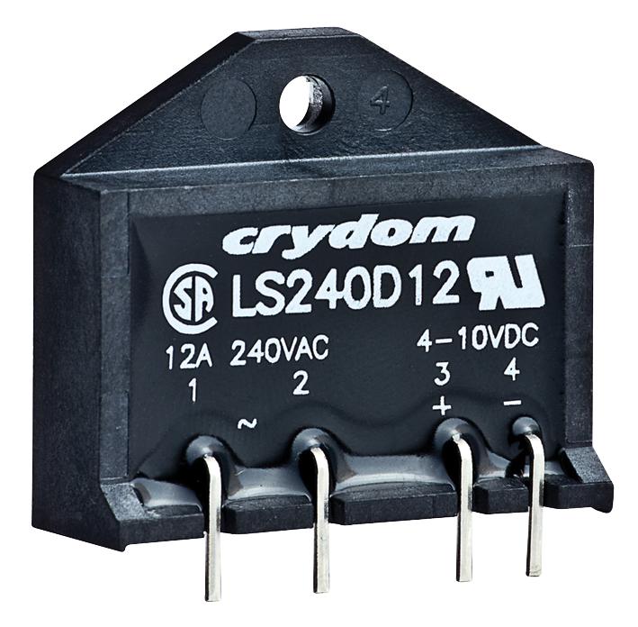 SENSATA/CRYDOM LSE240D12 LSE240D12 Solid State Relay SPST-NO 12 A 280 VAC Through Hole Solder Zero Crossing