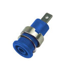 Multicomp PRO MP770569 MP770569 Banana Test Connector Jack Panel Mount 32 A 1 kV Nickel Plated Contacts Blue