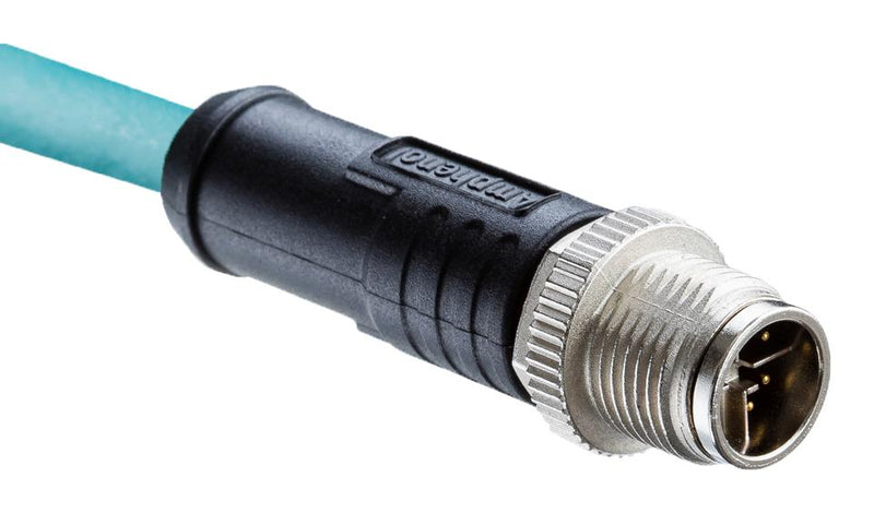 AMPHENOL LTW MSDS-04BMMM-SL8E01 SENSOR CORD, 4P M12 PLUG-FREE END, 3.3