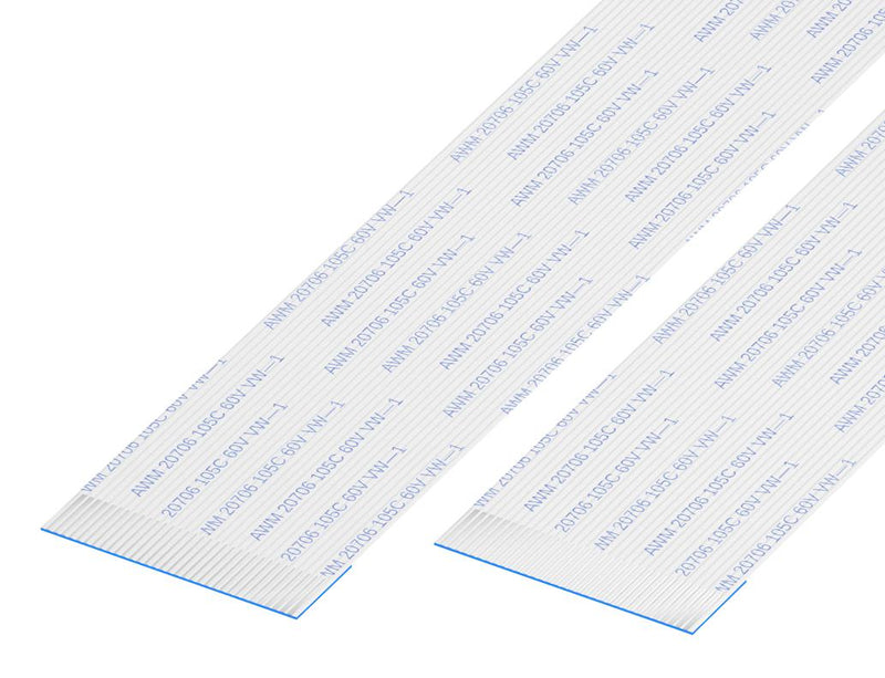 GCT (GLOBAL CONNECTOR TECHNOLOGY) 05-12-D-0254-A-4-06-4-T FFC / FPC Cable, 12 Core, 0.5 mm, Opposite Sided Contacts, 10 ", 254 mm, White