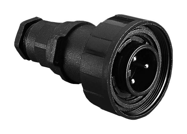 BULGIN LIMITED PX0745/P/07 Circular Connector, Buccaneer Standard Series, Cable Mount Plug, 7 Contacts, Screw Pin, Threaded