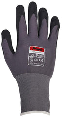 Pawa PG10163 PG10163 Nitrile Dipped Palm Gloves Black/Grey Large