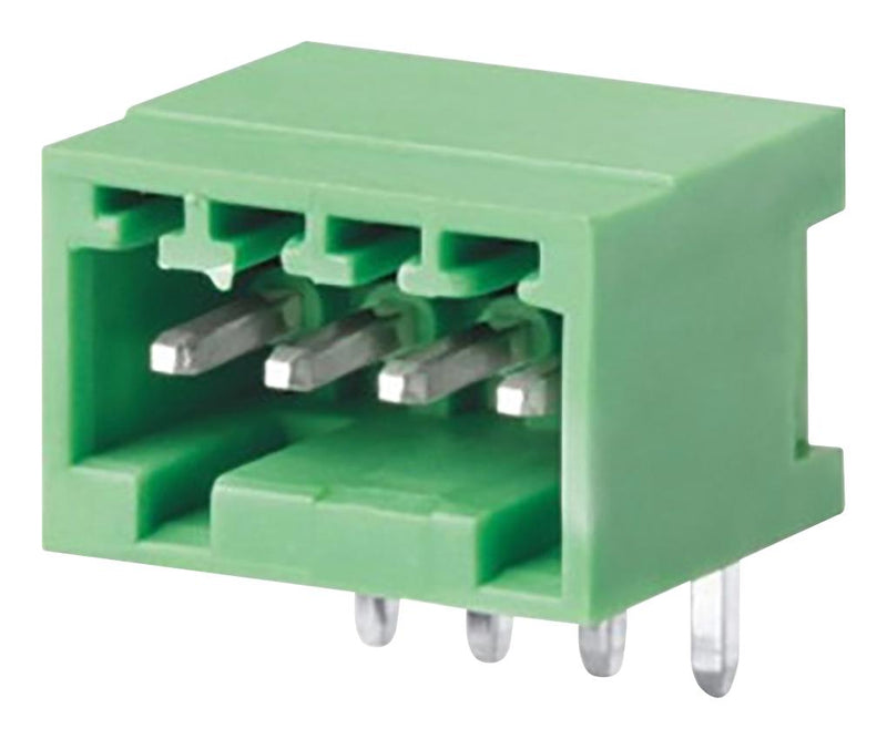 Camdenboss CTBP93HC/4 CTBP93HC/4 Terminal Block Header 2.5 mm 4 Ways 5 A 250 V Through Hole Right Angle